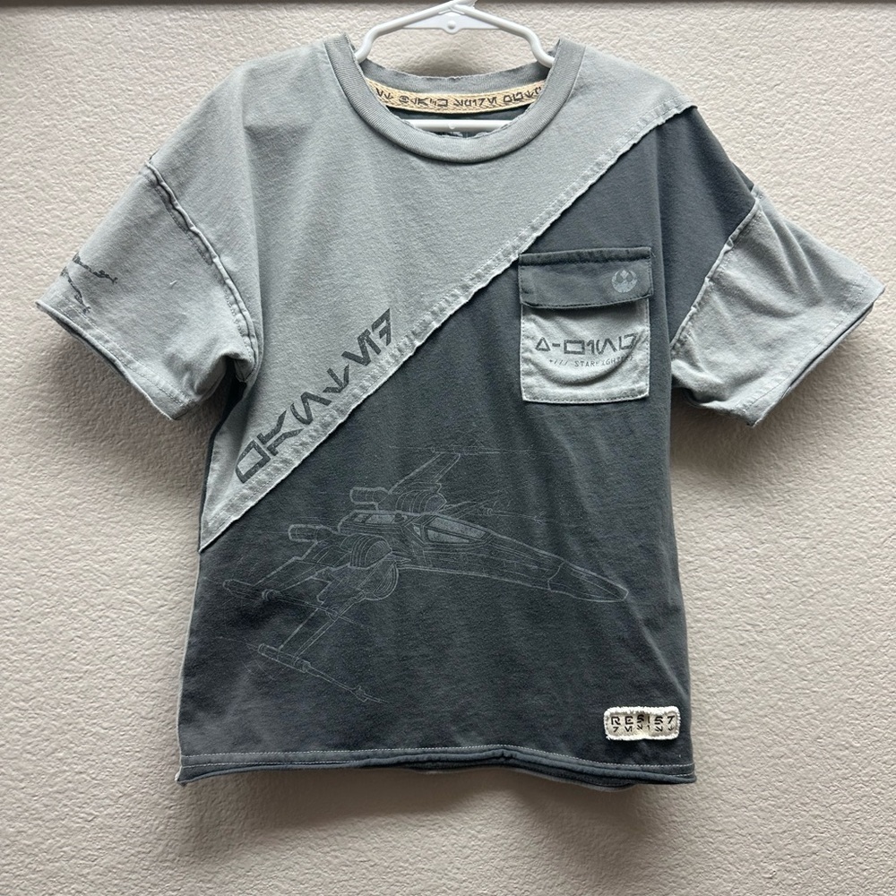 Kids' Star Wars Gray Graphic T-Shirt/Starfighter Shirt